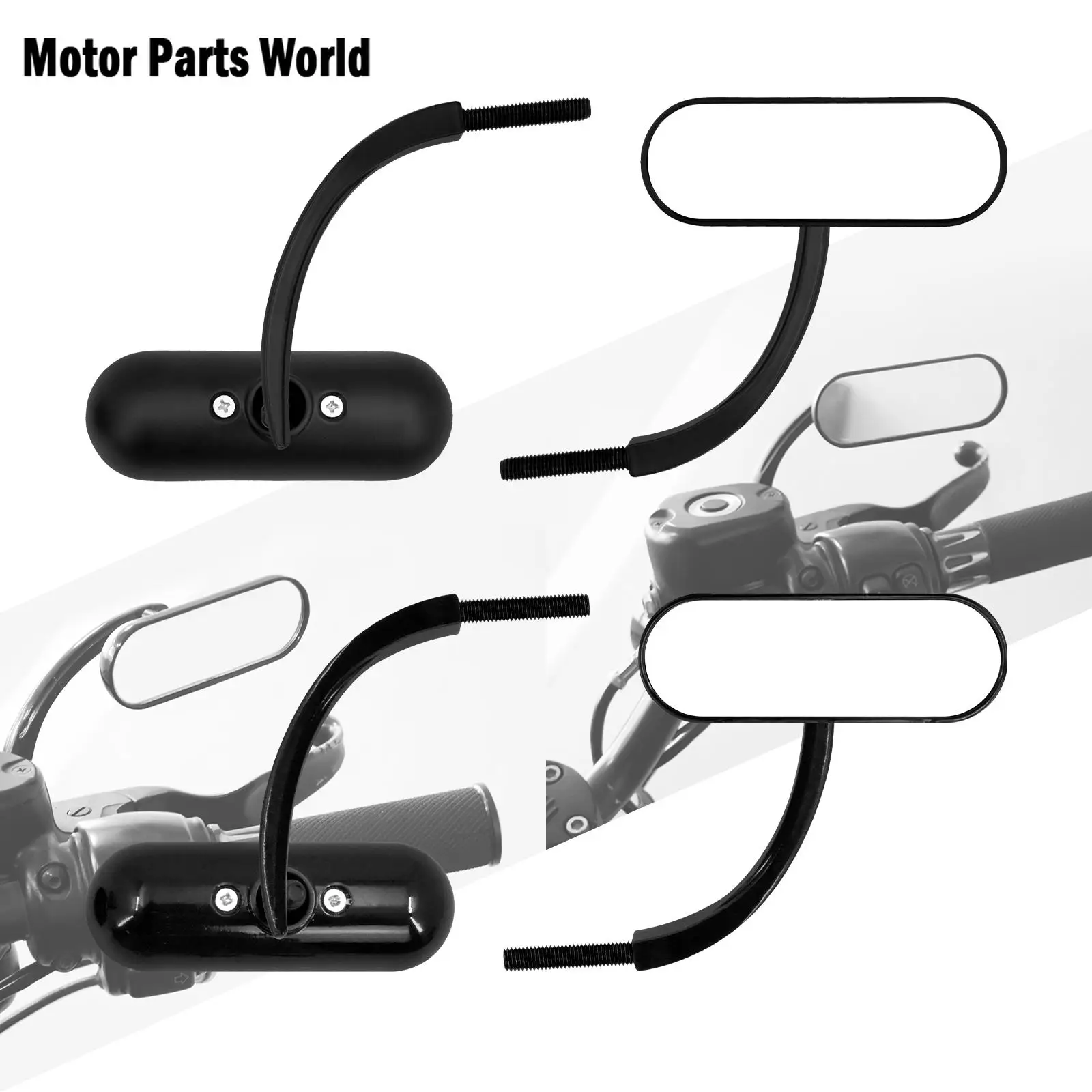 Motorcycle Black Rotatable Rearview Oval Side Mirrors Universal For Harley Touring Dyna Softail Sportster XL1200 883 For Honda
Motorcycle Black Rotatable Rearview Oval Side Mirrors Universal For Harley Touring Dyna Softail Sportster XL1200 883 For Honda