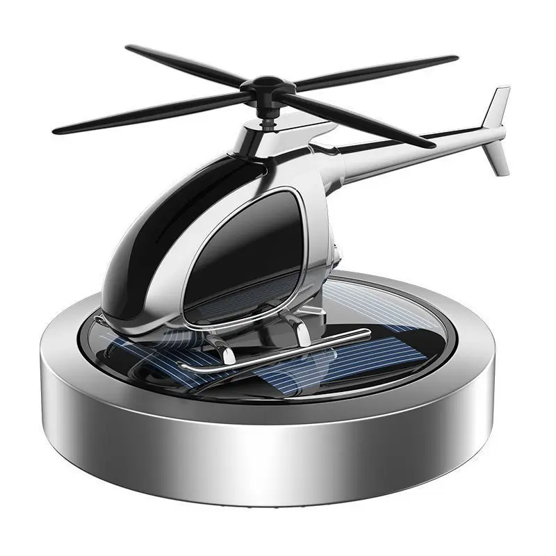 Solar powered small helicopter mounted on a vehicle popular interior decoration perfume aromatherapy gifts for friends
Solar powered small helicopter mounted on a vehicle popular interior decoration perfume aromatherapy gifts for friends