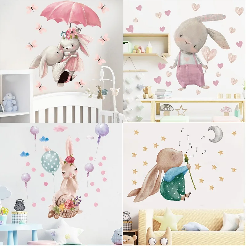 Cute pink rabbit love balloon Wall Stickers Broken Wall Poster Wall Art Car Decal Kids Room Decoration Favors murals
Cute pink rabbit love balloon Wall Stickers Broken Wall Poster Wall Art Car Decal Kids Room Decoration Favors murals
