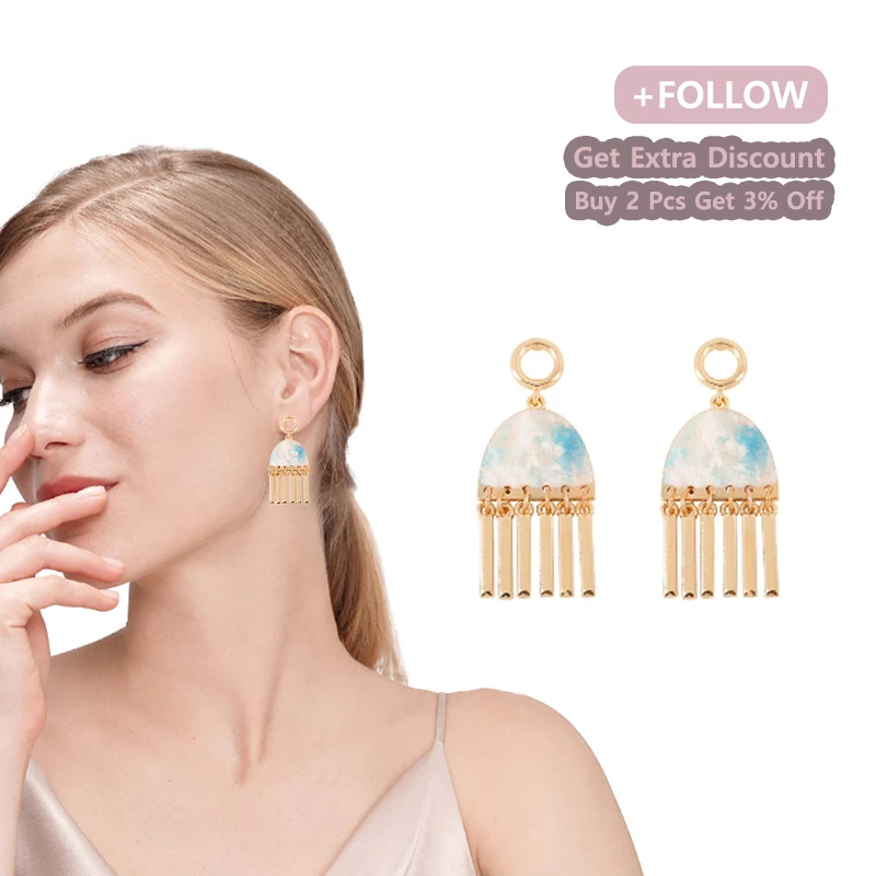 Simple Long Tassel Earrings for Women Girls Korean 925 Sterling Silver Needle Oil Painting Alloy Fashion Trendy Earring Jewelry
Simple Long Tassel Earrings for Women Girls Korean 925 Sterling Silver Needle Oil Painting Alloy Fashion Trendy Earring Jewelry