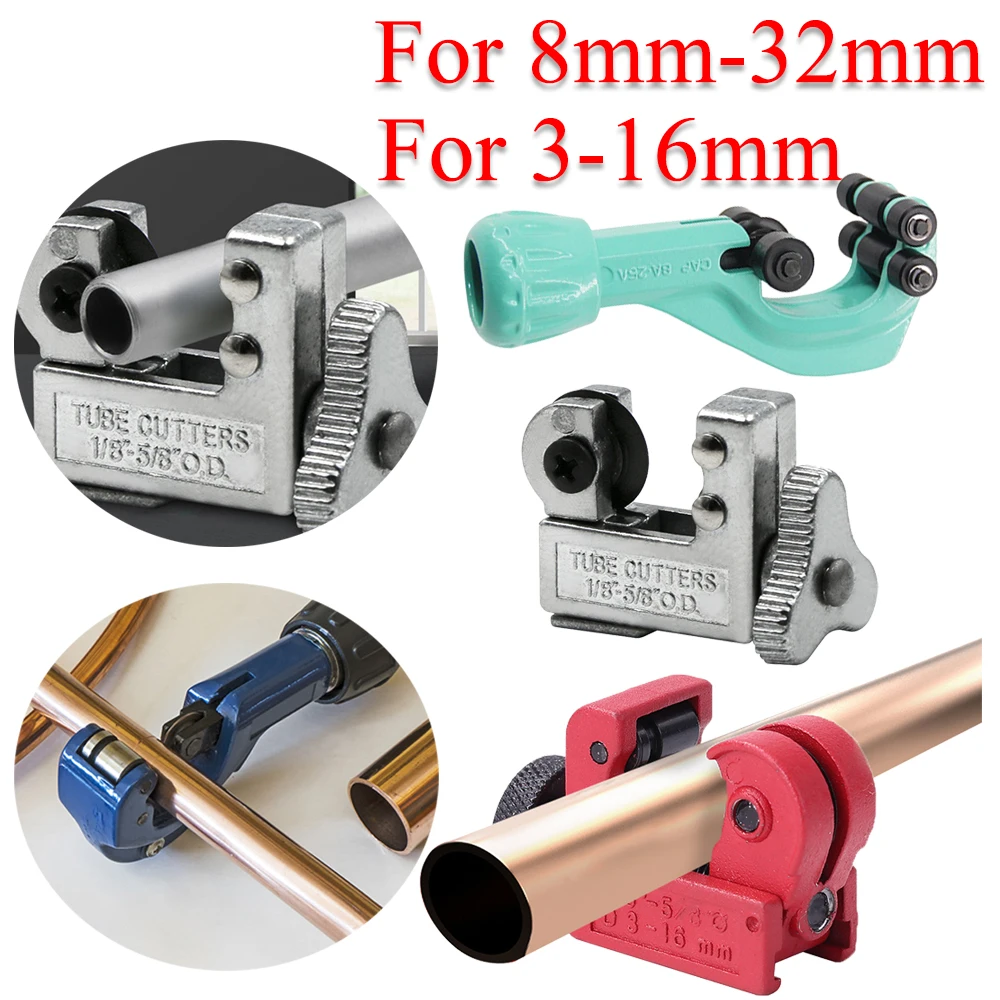 Mini Alloy Steel Pipe Tubing Cutter 8mm-32mm/0.3-1.3in Copper Brass Aluminum Cutting Tool Gas Pipe Cutter Flexible Roller
Mini Alloy Steel Pipe Tubing Cutter 8mm-32mm/0.3-1.3in Copper Brass Aluminum Cutting Tool Gas Pipe Cutter Flexible Roller