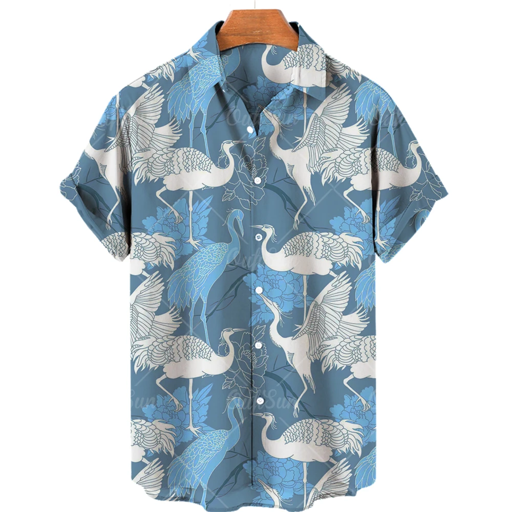 2023 Red Crowned Crane 3d Print Hawaiian Shirt Loose Summer Short Sleeve Men's Casual Fashion Top 5xl
2023 Red Crowned Crane 3d Print Hawaiian Shirt Loose Summer Short Sleeve Men's Casual Fashion Top 5xl