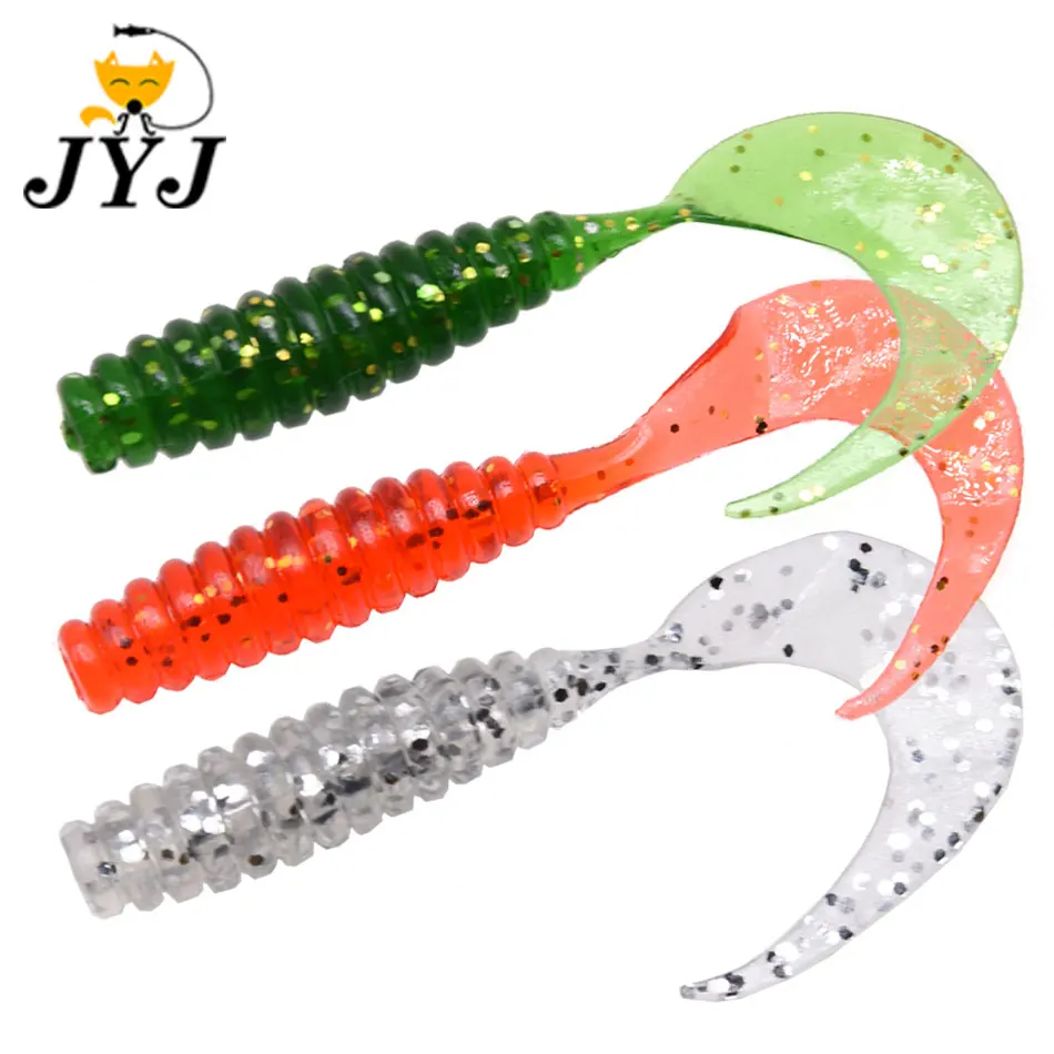 JYJ 6cm 1.5g fishing soft lure worm grub baits soft silica grub worm artificial soft grub screw baits
JYJ 6cm 1.5g fishing soft lure worm grub baits soft silica grub worm artificial soft grub screw baits
