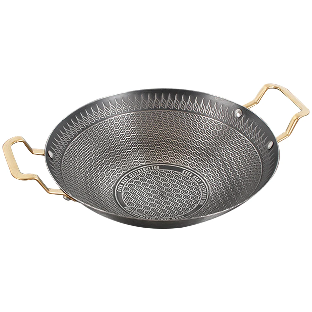 Cookware Stainless Steel Stockpot Outdoor Dry Kitchen Metal Griddle Pan Wok Stove Household Kitchenware 
Cookware Stainless Steel Stockpot Outdoor Dry Kitchen Metal Griddle Pan Wok Stove Household Kitchenware