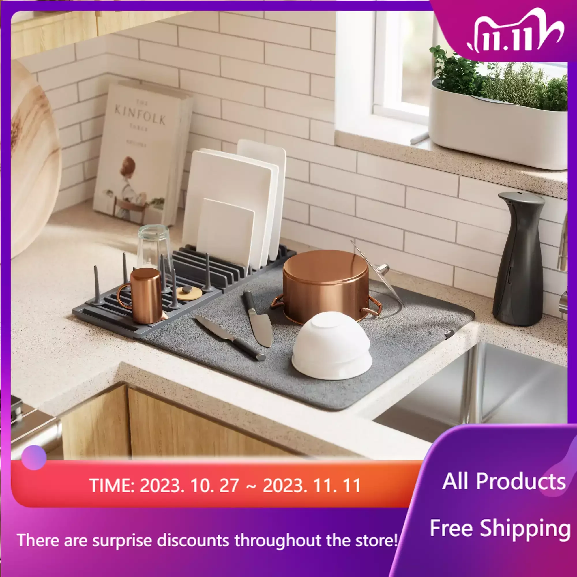 Drying Rack with Mat, Trays Decorative, Tray, Pantry Organizer, Kitchen Organizer, Dish Drying Rack, Kitchen Items
Drying Rack with Mat, Trays Decorative, Tray, Pantry Organizer, Kitchen Organizer, Dish Drying Rack, Kitchen Items