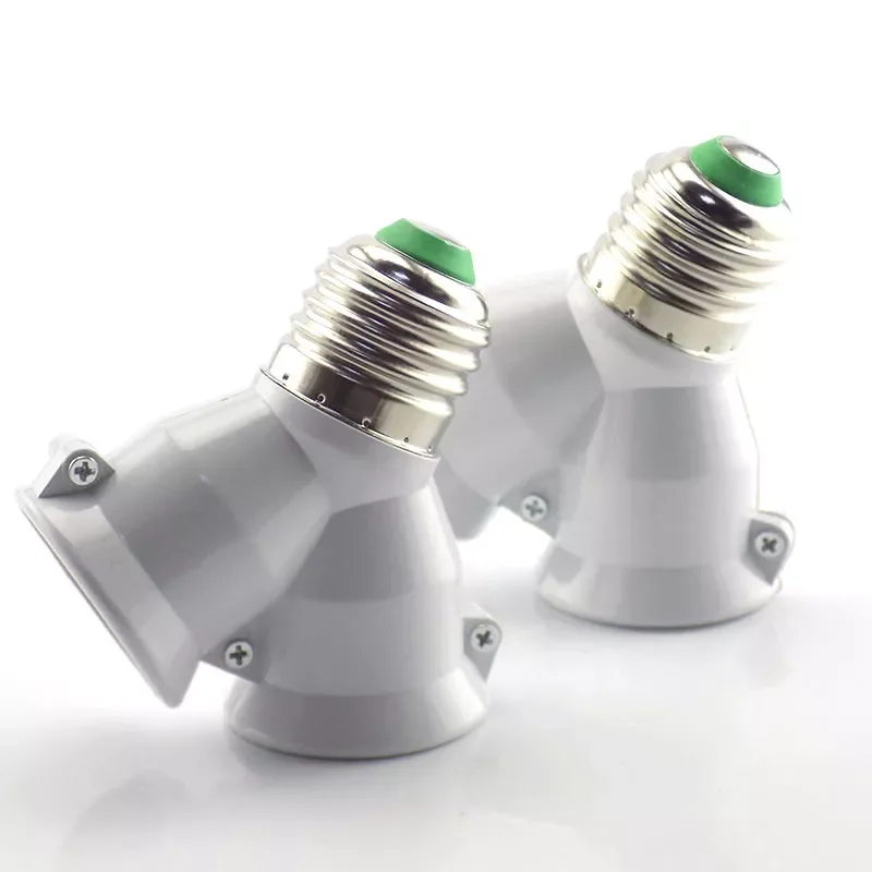 1PCS 1 E27 to 2 E27 splitter Lamp Bulb base Adapter Converter 2E27 265V 2A LED Y Shape Socket Light Holder Conversion socket
1PCS 1 E27 to 2 E27 splitter Lamp Bulb base Adapter Converter 2E27 265V 2A LED Y Shape Socket Light Holder Conversion socket