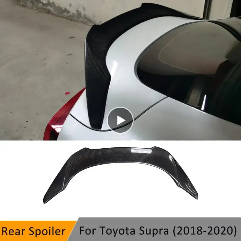 Rear Carbon Fiber Car Rear Trunk Lip Spoiler Splitter Wing Fits For Toyota Supra 2018 2019 2020 2021
Rear Carbon Fiber Car Rear Trunk Lip Spoiler Splitter Wing Fits For Toyota Supra 2018 2019 2020 2021