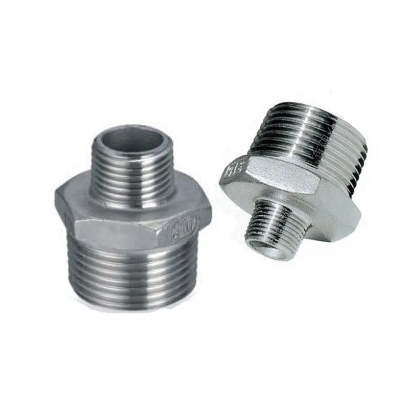 1-1/4"x1/2" Threaded Reducer Hex Nipple Male x Male Stainless Steel SS304 Pipe Fittings
1-1/4"x1/2" Threaded Reducer Hex Nipple Male x Male Stainless Steel SS304 Pipe Fittings