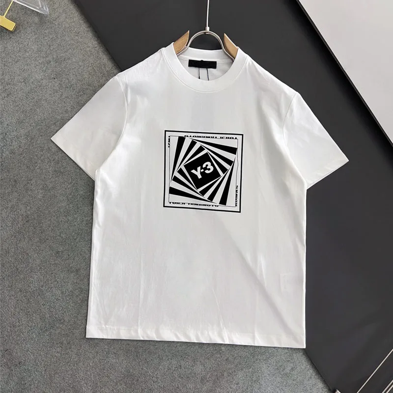 Yamamoto Yohji Y-3 Spiral Overlapping Printed Round Neck Short Sleeve T-shirt Summer men's cotton all-match Y3 Couple T-shirt
Yamamoto Yohji Y-3 Spiral Overlapping Printed Round Neck Short Sleeve T-shirt Summer men's cotton all-match Y3 Couple T-shirt