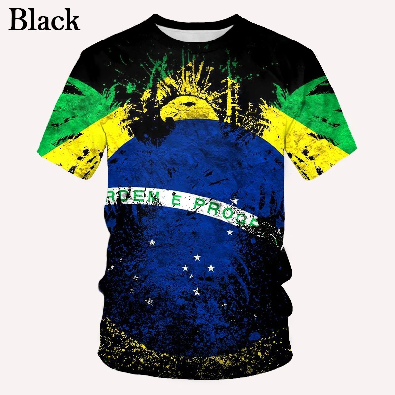 Men's and women's round neck short sleeved sweatshirt, Brazilian flag 3D printed casual shirt, new fashion, 2022
Men's and women's round neck short sleeved sweatshirt, Brazilian flag 3D printed casual shirt, new fashion, 2022
