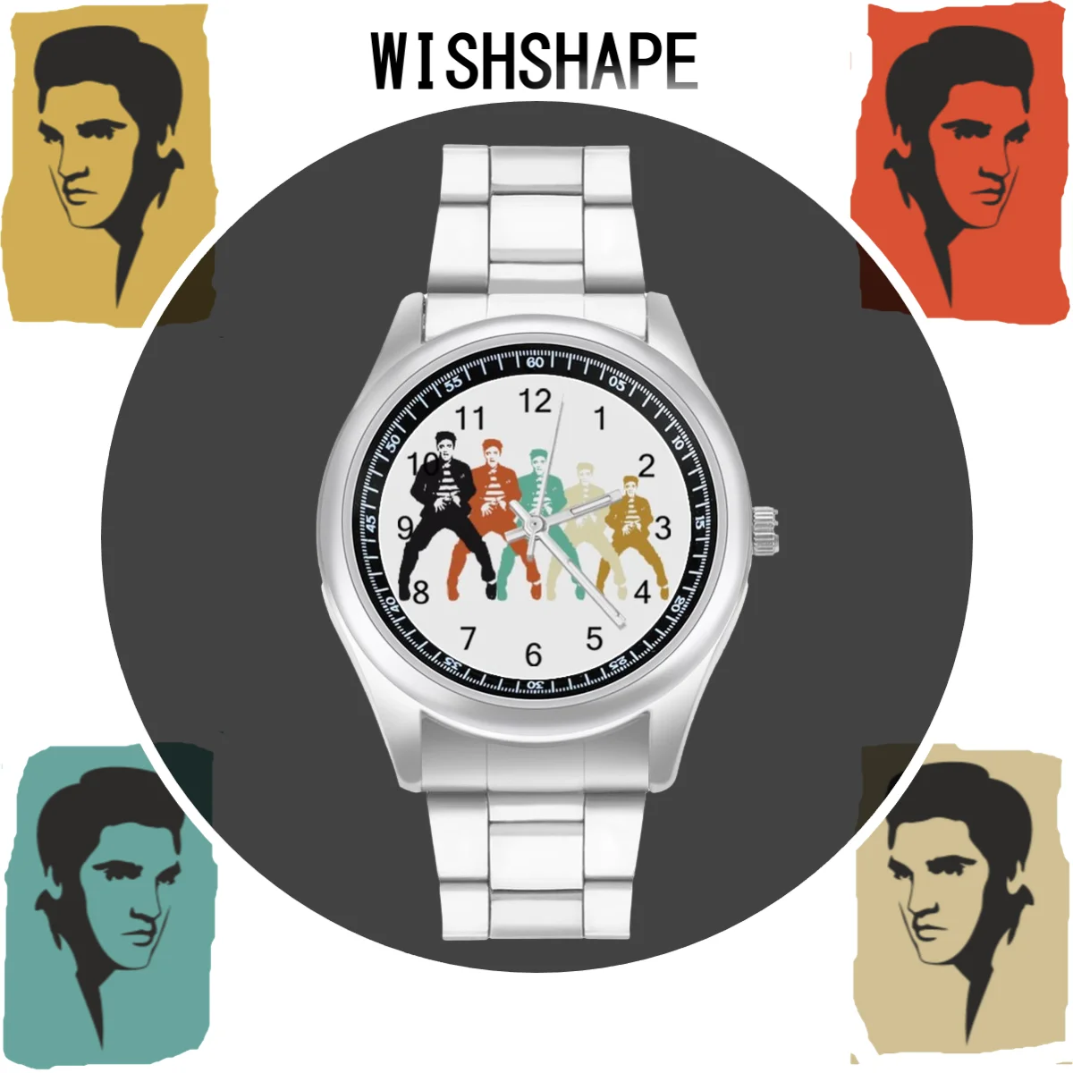 Часы наручные Elvis Presley женские кварцевые из нержавеющей стали 
Часы наручные Elvis Presley женские кварцевые из нержавеющей стали