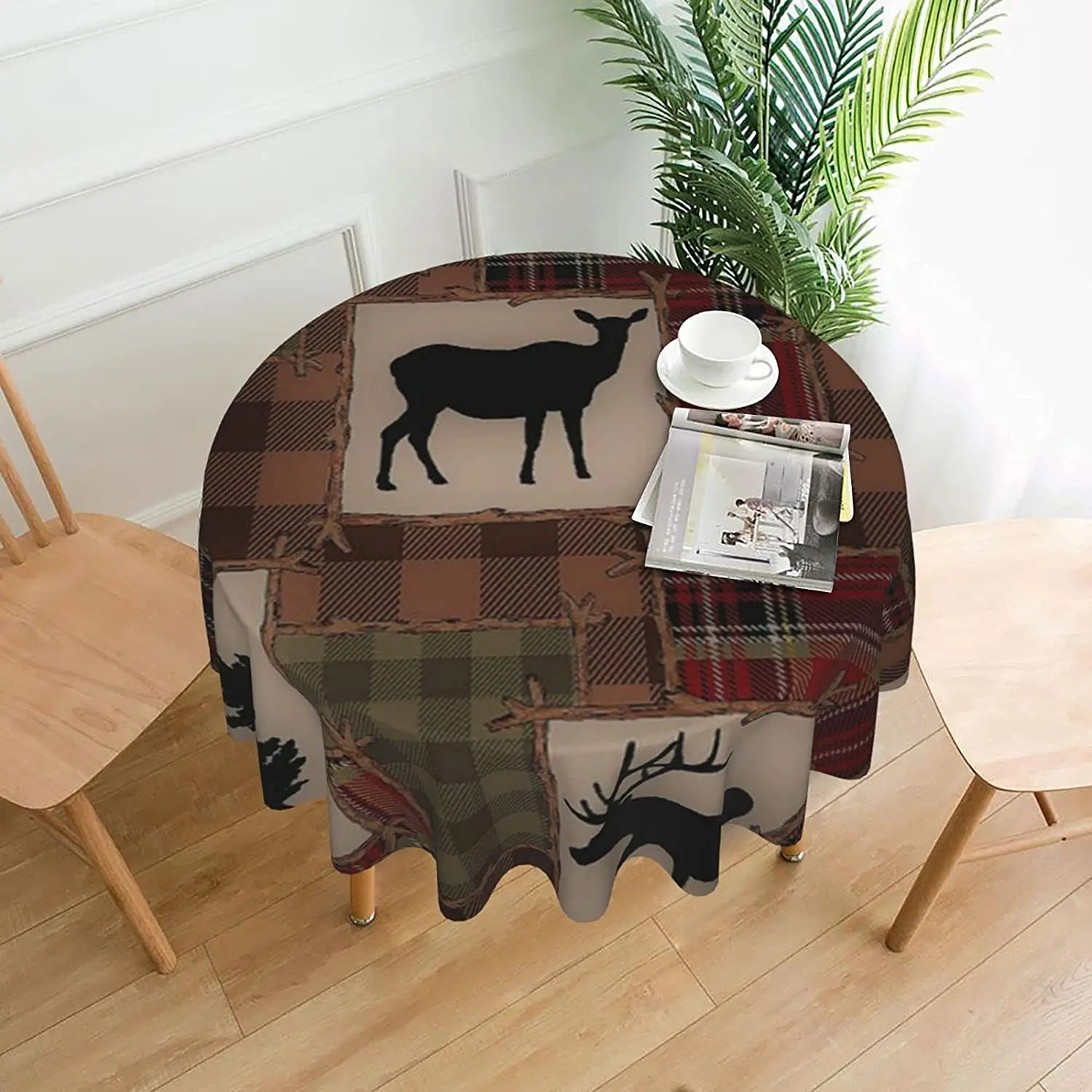 Rustic Lodge Bear Moose Deer Round Tablecloth - 60 Inch Table Cloth Decorative Fabric Table Cover for Dining Table for Weddings
Rustic Lodge Bear Moose Deer Round Tablecloth - 60 Inch Table Cloth Decorative Fabric Table Cover for Dining Table for Weddings