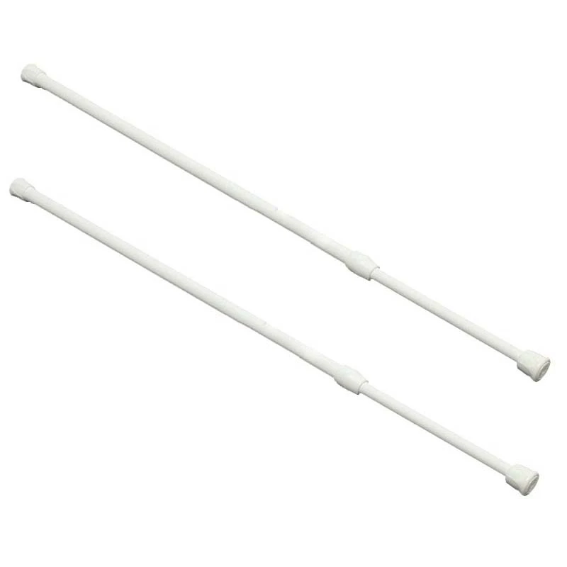 2X Spring Loaded Extendable Telescopic Net Voile Tension Curtain Rail Pole Rod Rods White 60 X 110Cm
2X Spring Loaded Extendable Telescopic Net Voile Tension Curtain Rail Pole Rod Rods White 60 X 110Cm