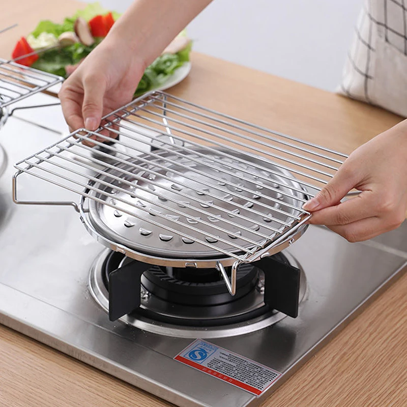 Portable Mini Grill BBQ Rack Household Stainless Steel Barbecue Gas Stove Shelf Dropship Multifunction Camping Grill Net
Portable Mini Grill BBQ Rack Household Stainless Steel Barbecue Gas Stove Shelf Dropship Multifunction Camping Grill Net