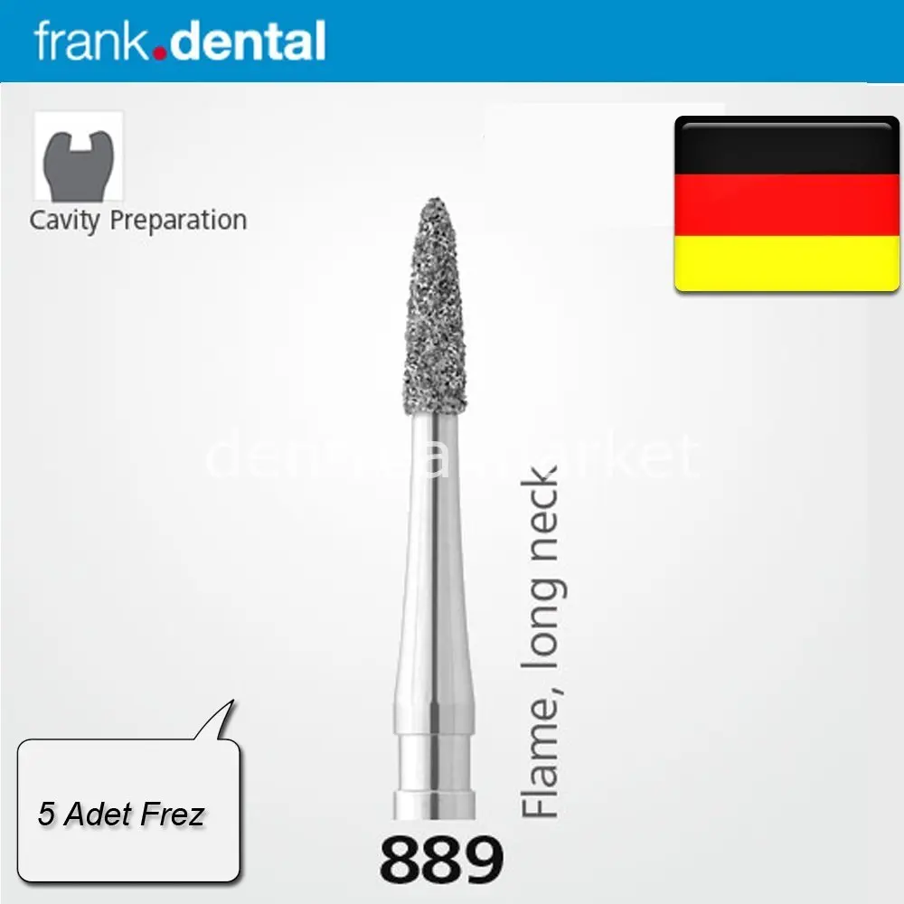Frank Dental - Diamond Dental Burs - 889 желтый пояс, алмазные боры-для Tubine - 5 шт.-Сделано в Германии
Frank Dental - Diamond Dental Burs - 889 желтый пояс, алмазные боры-для Tubine - 5 шт.-Сделано в Германии