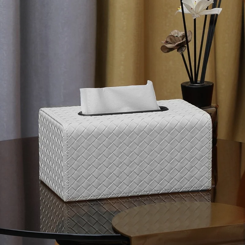 Woven Textured Drawer Leather Tissue Rectangular Paper Box Square Tank Living Room Home Decoration Storage
Woven Textured Drawer Leather Tissue Rectangular Paper Box Square Tank Living Room Home Decoration Storage