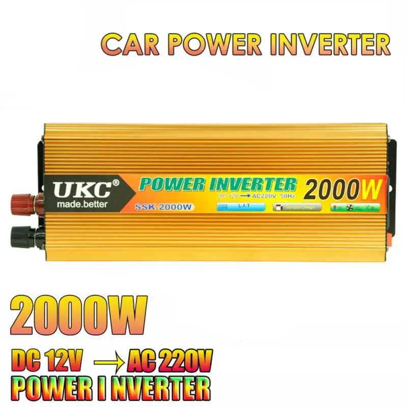 Автомобильный преобразователь напряжения с DC на AC 12 В до 220 В с USB зарядным устройством
Автомобильный преобразователь напряжения с DC на AC 12 В до 220 В с USB зарядным устройством