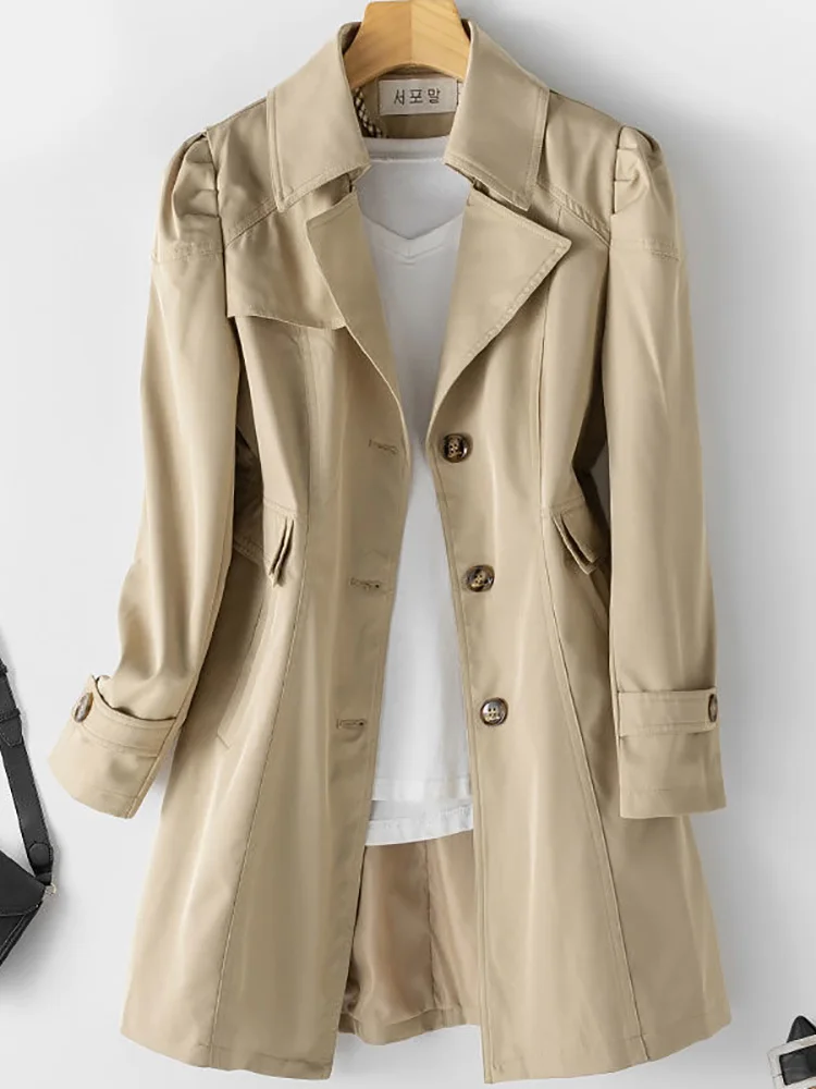 Winter Jackets 2022 Woman Clothes Buttons Slim Long Coat Female Clothing Fashion Korean Khaki Overcoat New 
Winter Jackets 2022 Woman Clothes Buttons Slim Long Coat Female Clothing Fashion Korean Khaki Overcoat New