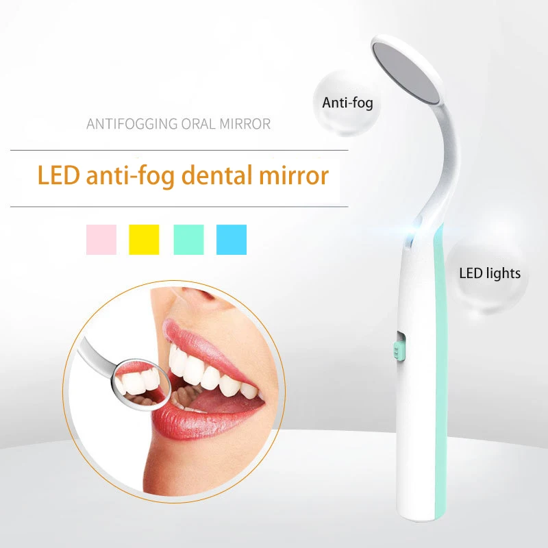 4 Colors Led Dental Mirror Adult Portable Led Luminous Dental Endoscope HD Anti-fog Lighting Inspection Tool Mirror with Light
4 Colors Led Dental Mirror Adult Portable Led Luminous Dental Endoscope HD Anti-fog Lighting Inspection Tool Mirror with Light