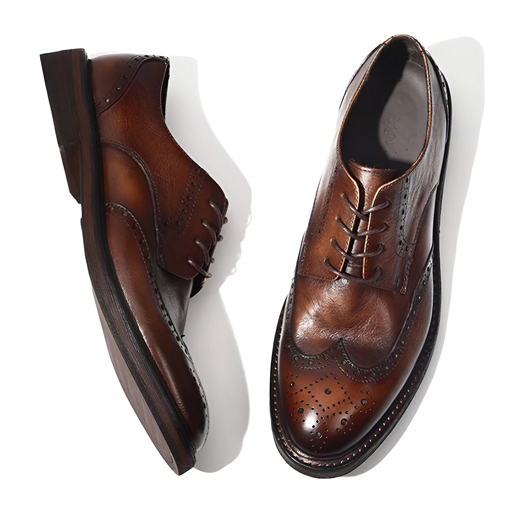 Luxury Handmade Comfortable Lace-up Dress Shoe for Men High Quality Classic Derby Genuine Leather Shoe
Luxury Handmade Comfortable Lace-up Dress Shoe for Men High Quality Classic Derby Genuine Leather Shoe