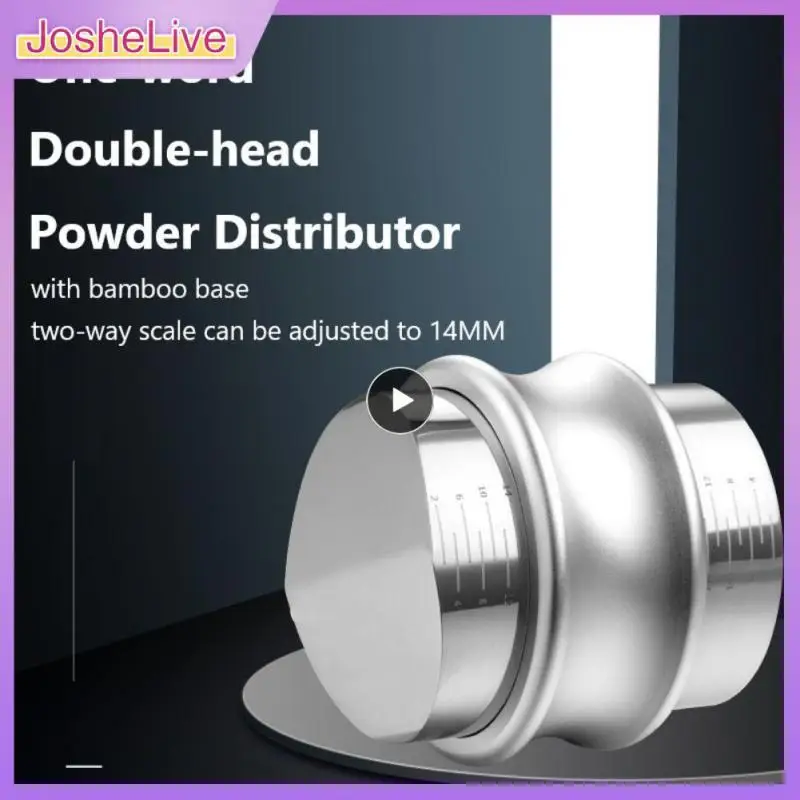 

51/53/58mm Coffee Distributor Dual Head Coffee Leveler Universal Coffee Powder Hammer Double-headed Cloth Powderer Kitchen Tools