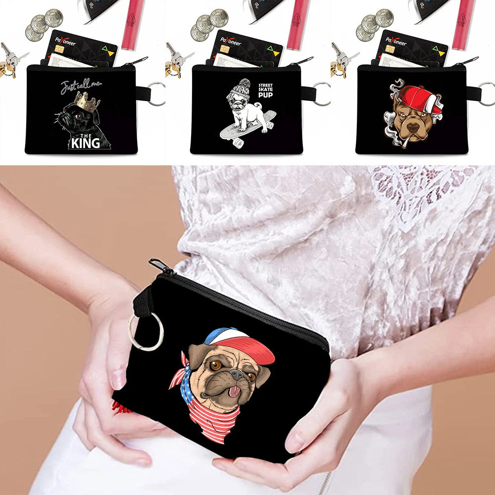 Fashion Wallet Cute Cartoon Dog Print Small Coin Bag Canvas Zipper Coin Keyring Purse Headset Storage Bag Portable Mini Pouch
Fashion Wallet Cute Cartoon Dog Print Small Coin Bag Canvas Zipper Coin Keyring Purse Headset Storage Bag Portable Mini Pouch