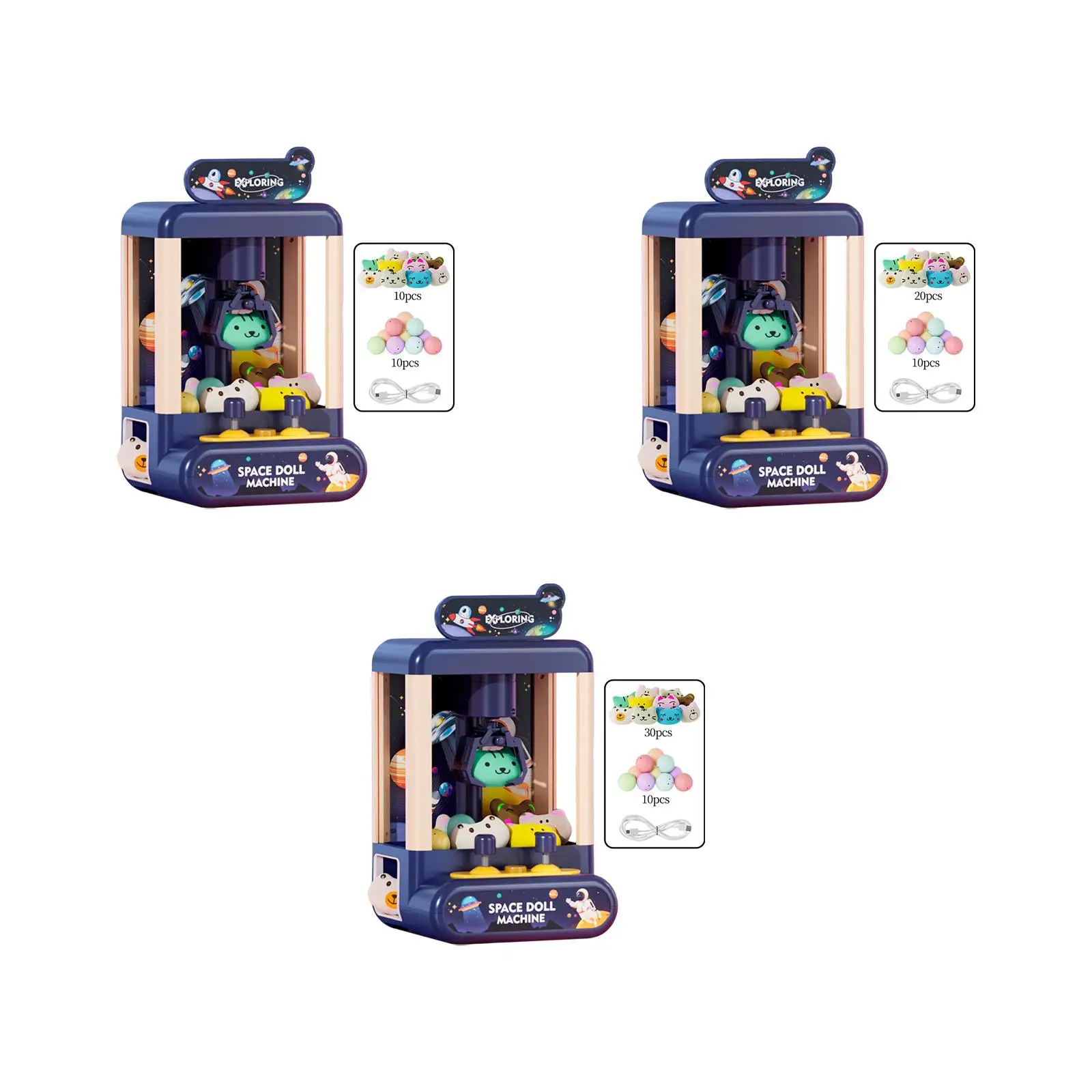 Claw Toy Machine Prize Dispenser with Light and Music Toy Grabber for Indoor Outdoor
Claw Toy Machine Prize Dispenser with Light and Music Toy Grabber for Indoor Outdoor