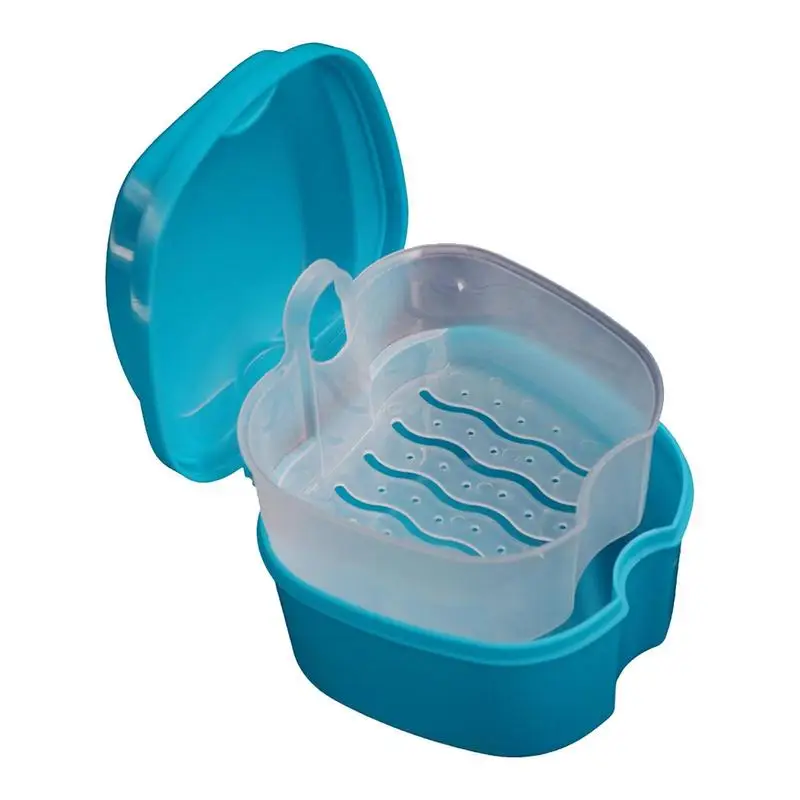 Denture Bath Box Cleaning Teeth Case Dental False Teeth Storage Box With Hanging Net Container Denture Storage Cleaning Supplies 
Denture Bath Box Cleaning Teeth Case Dental False Teeth Storage Box With Hanging Net Container Denture Storage Cleaning Supplies
