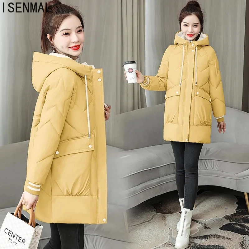 2022 Winter Warm Parkas Jacket Women's Casual Hooded Cotton-Padded Coats Middle-Length Thick Warm Down Coat Parka Korean Jackets
2022 Winter Warm Parkas Jacket Women's Casual Hooded Cotton-Padded Coats Middle-Length Thick Warm Down Coat Parka Korean Jackets