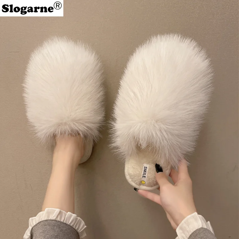 Couples Winter Faux Fur Slippers Women Men Lovers Furry Cotton Shoes Woman Indoor Slippers Men Winter Fluffy House Shoes Slides
Couples Winter Faux Fur Slippers Women Men Lovers Furry Cotton Shoes Woman Indoor Slippers Men Winter Fluffy House Shoes Slides