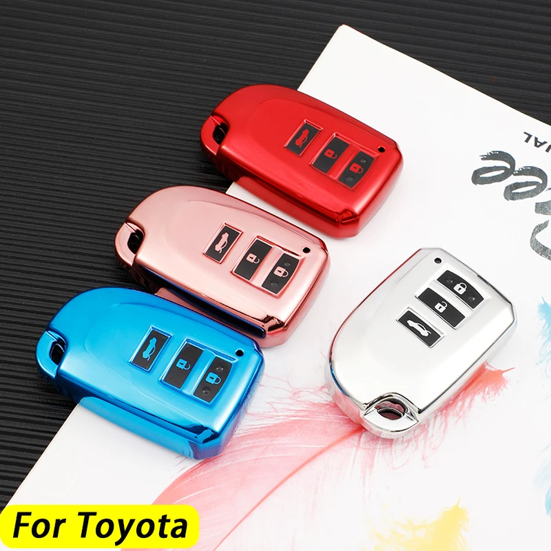 Soft TPU Car Key Case Cover For Toyota Yaris Camry Corolla Vios Remote Auto 3 Buttons Shell Fob Holder Protector Keychain
Soft TPU Car Key Case Cover For Toyota Yaris Camry Corolla Vios Remote Auto 3 Buttons Shell Fob Holder Protector Keychain