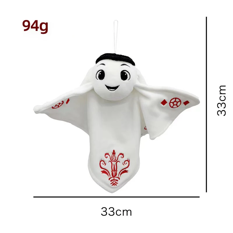 2022 Qatar World Cup Mascot La'eeb Cape Cloak Doll Plush Toy Soccer Football Gift Table Souvenir Collection Gifts for Children
2022 Qatar World Cup Mascot La'eeb Cape Cloak Doll Plush Toy Soccer Football Gift Table Souvenir Collection Gifts for Children