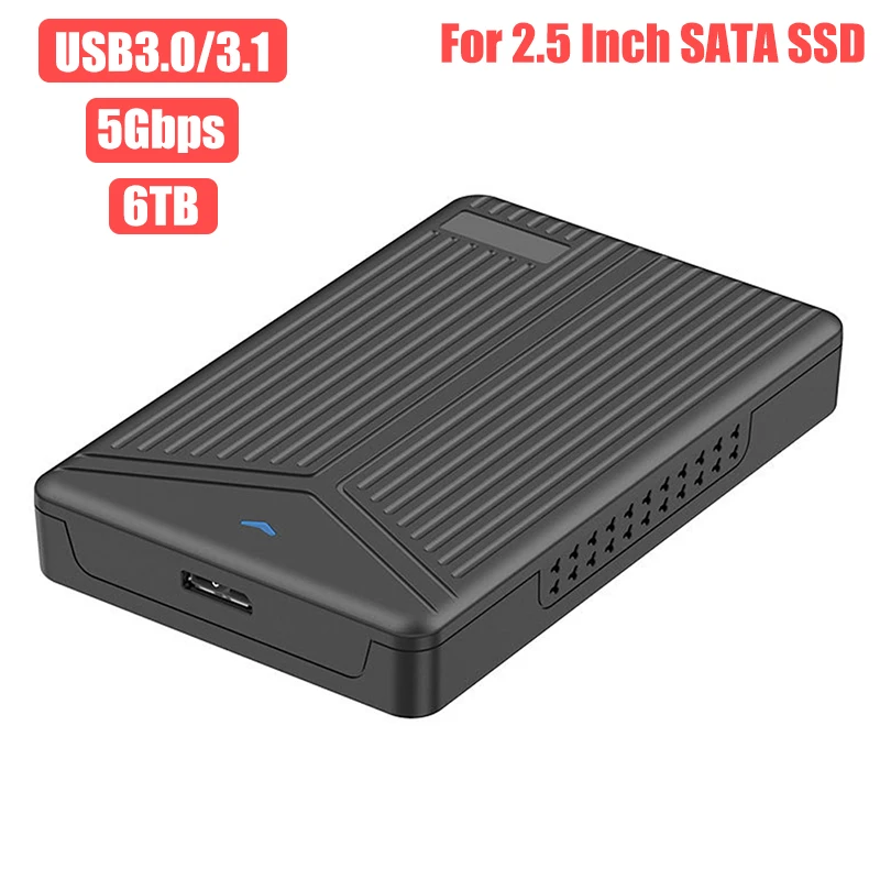 

Корпус для внешнего жесткого диска 2,5 дюйма, SATA HDD, USB, интерфейс, внешний жесткий диск, до 6 Тб, с кабелем для передачи данных для Windows/Mac OS/Linux