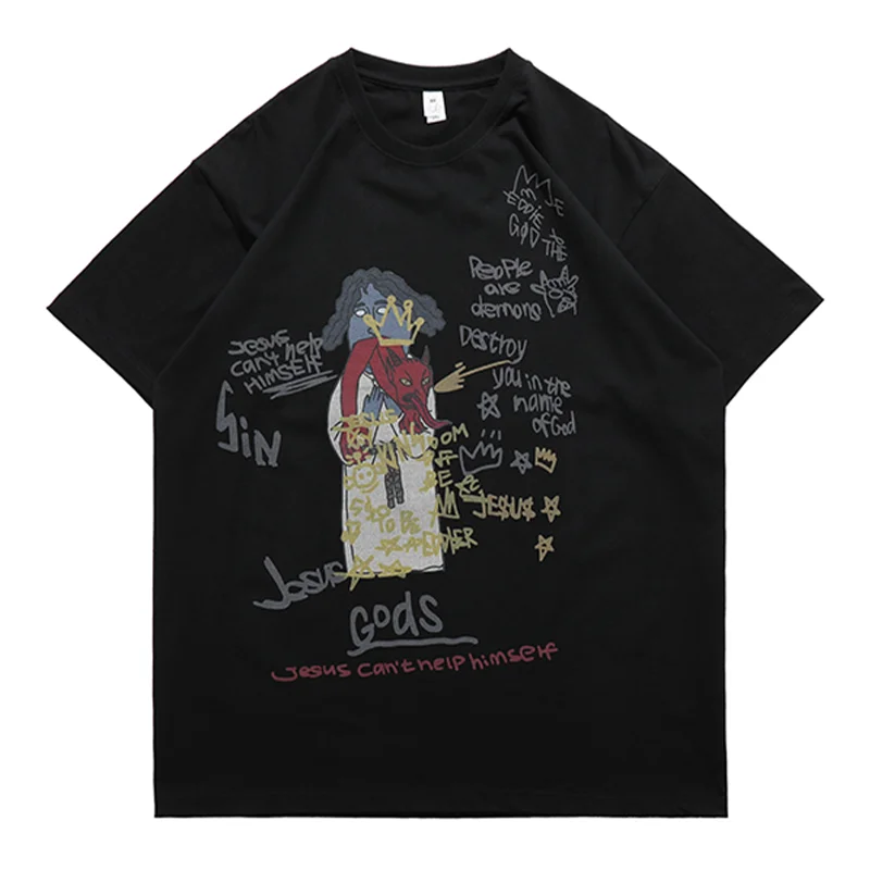 Anime T-shirt Harajuku Graphic T shirts 100% Cotton Cartoon Print Funny Tee Tops Men Streetwear Hip Hop Summer Clothing 2022 New
Anime T-shirt Harajuku Graphic T shirts 100% Cotton Cartoon Print Funny Tee Tops Men Streetwear Hip Hop Summer Clothing 2022 New
