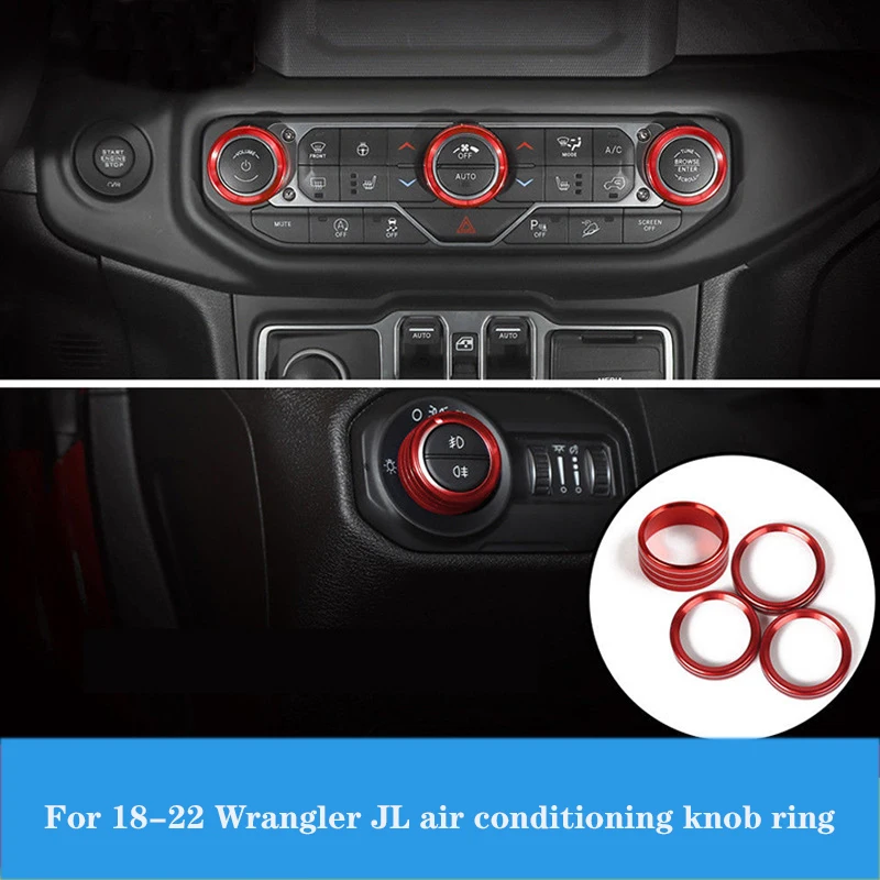 Звуковая ручка для Wrangler JLS 2018-2022, ручка для кондиционера, декоративное кольцо с одной кнопкой, крышка для пуска и громкости, автомобильные аксессуары
Звуковая ручка для Wrangler JLS 2018-2022, ручка для кондиционера, декоративное кольцо с одной кнопкой, крышка для пуска и громкости, автомобильные аксессуары