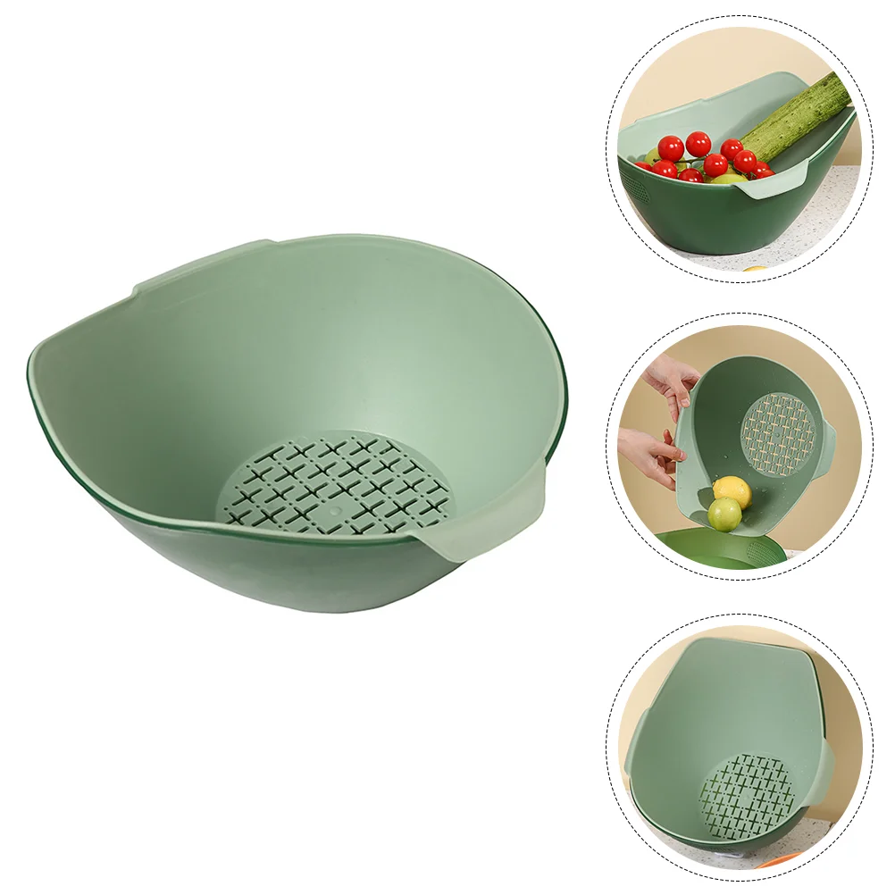 1 Set Double Layer Washing Basket Fruits Vegetables Washing Draining Basket Holder
1 Set Double Layer Washing Basket Fruits Vegetables Washing Draining Basket Holder