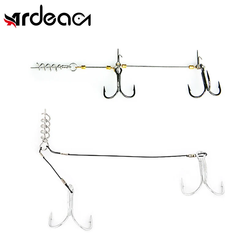 ARDEA Screw Head Fish Hook Stinger Fishing Rig Hooks Connector Spiral For Rubber Soft Bait Stainless Steel Wire Treble FishHook
ARDEA Screw Head Fish Hook Stinger Fishing Rig Hooks Connector Spiral For Rubber Soft Bait Stainless Steel Wire Treble FishHook