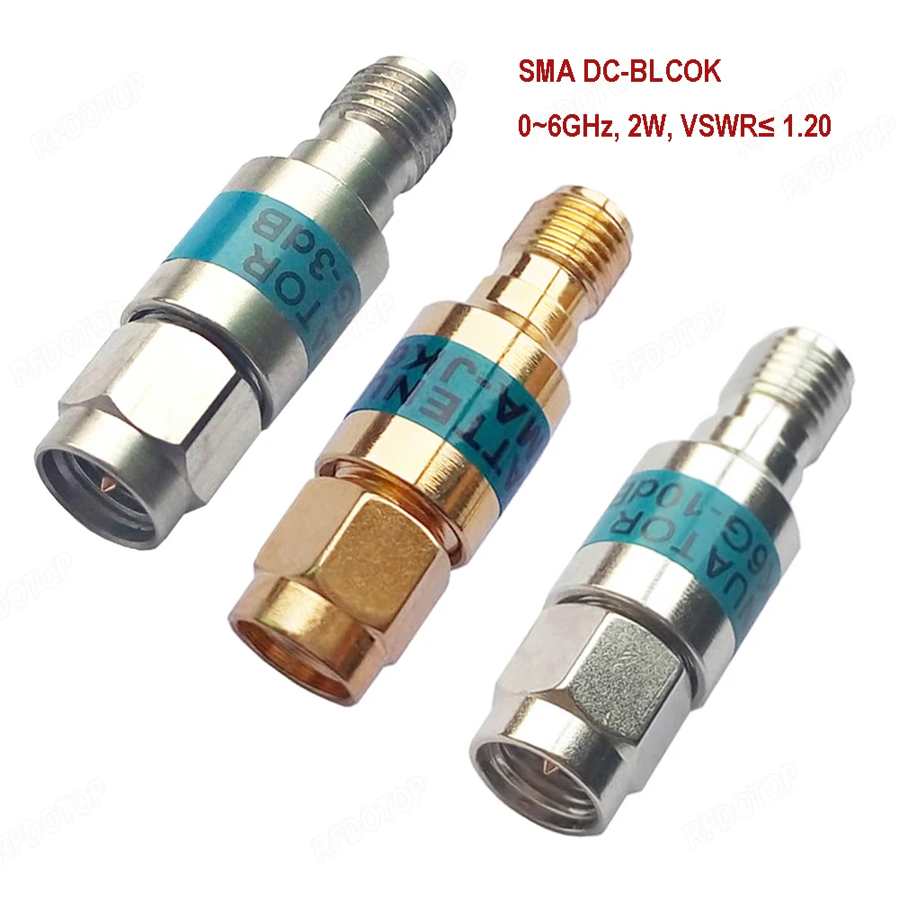 2W DC-Block SMA Male to Female DC-6.0GHz 50ohm RF Coaxial Block SWR≤1.2 DC blocker Connector High Quality Fast Ship
2W DC-Block SMA Male to Female DC-6.0GHz 50ohm RF Coaxial Block SWR≤1.2 DC blocker Connector High Quality Fast Ship