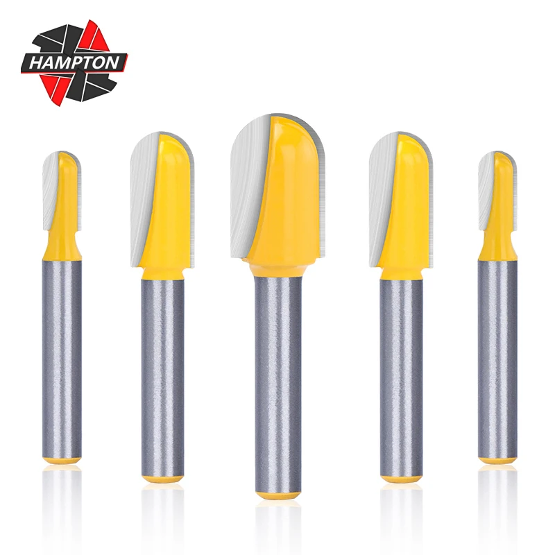 HAMPTON Ball Nose Router Bit 1/4 Shank Carbide End Mill Core Box Bit Sloting Milling Cutter Woodworking Tool Cutter
HAMPTON Ball Nose Router Bit 1/4 Shank Carbide End Mill Core Box Bit Sloting Milling Cutter Woodworking Tool Cutter