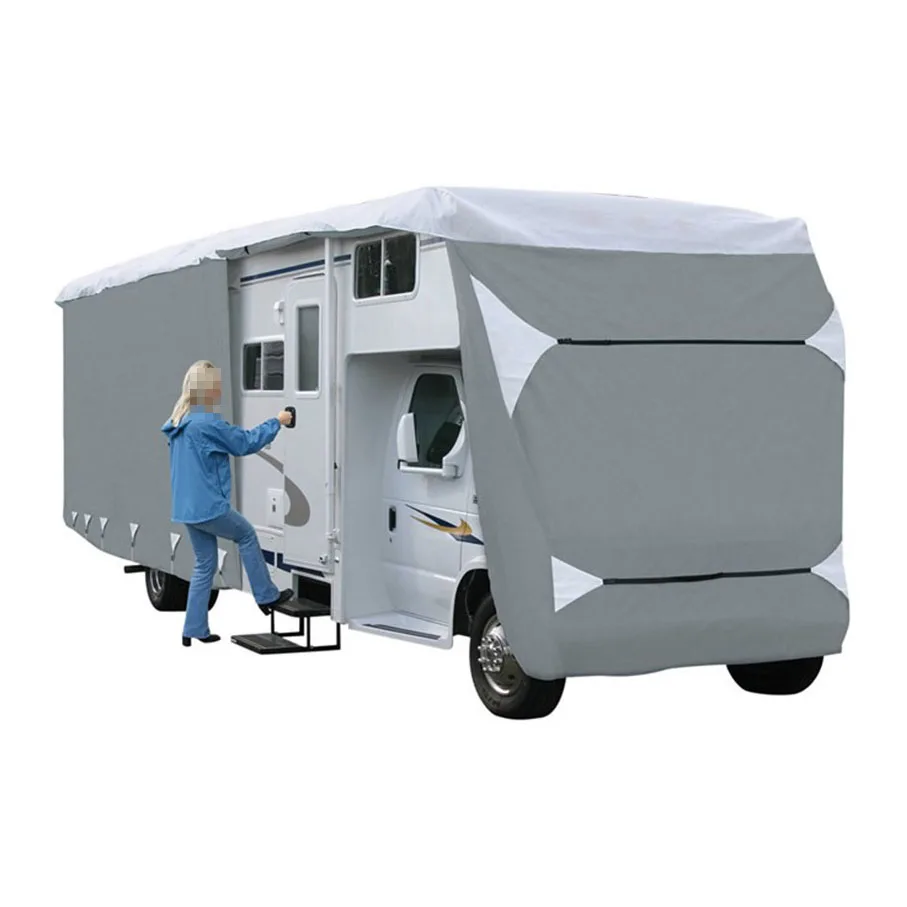 Non-woven fabric waterproof and uv resistant RV cover customized printing available
Non-woven fabric waterproof and uv resistant RV cover customized printing available