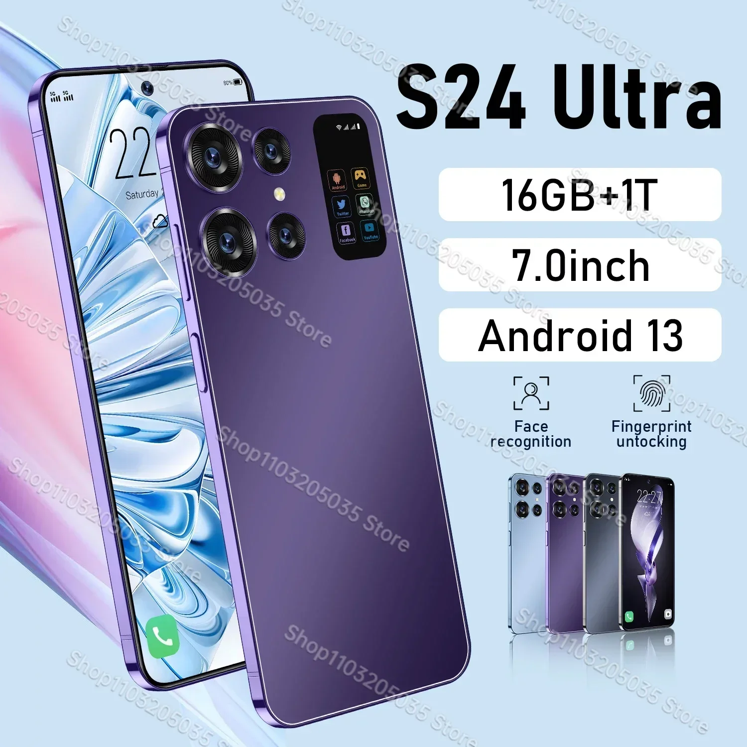 Смартфон s24 ultra, 7,0 дюйма, Оригинальный разблокированный телефон, 16 ГБ + 1 ТБ, 4G, две SIM-карты, телефон
Смартфон s24 ultra, 7,0 дюйма, Оригинальный разблокированный телефон, 16 ГБ + 1 ТБ, 4G, две SIM-карты, телефон