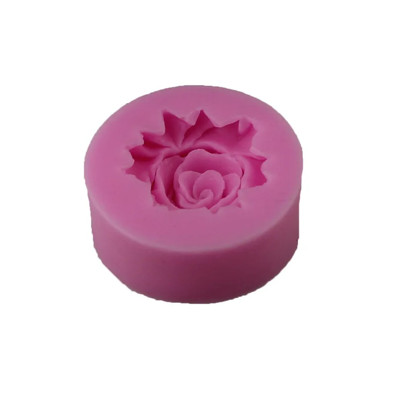 3D цветок цветение силиконовый в форме розы помадка мыло форма для торта