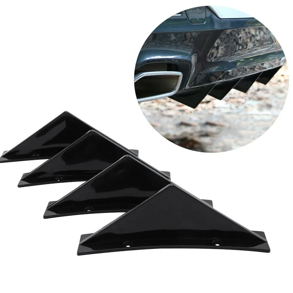4PCS/Set Black Rear Bumper Diffuser Cap Lip Splitter Fin Trim Cover ABS Plastic For Chrysler 300 Universal Exterior Parts
4PCS/Set Black Rear Bumper Diffuser Cap Lip Splitter Fin Trim Cover ABS Plastic For Chrysler 300 Universal Exterior Parts