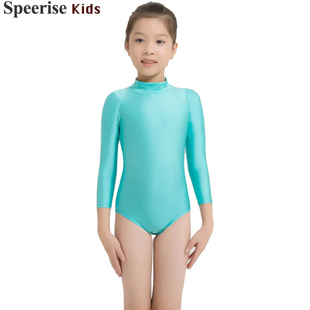 

Girl bodysuit ballet Dance Practice Clothes Suit Long Sleeve Leotards Lycra Dancewear For Teens Gymnastics suit Spandex Overalls
