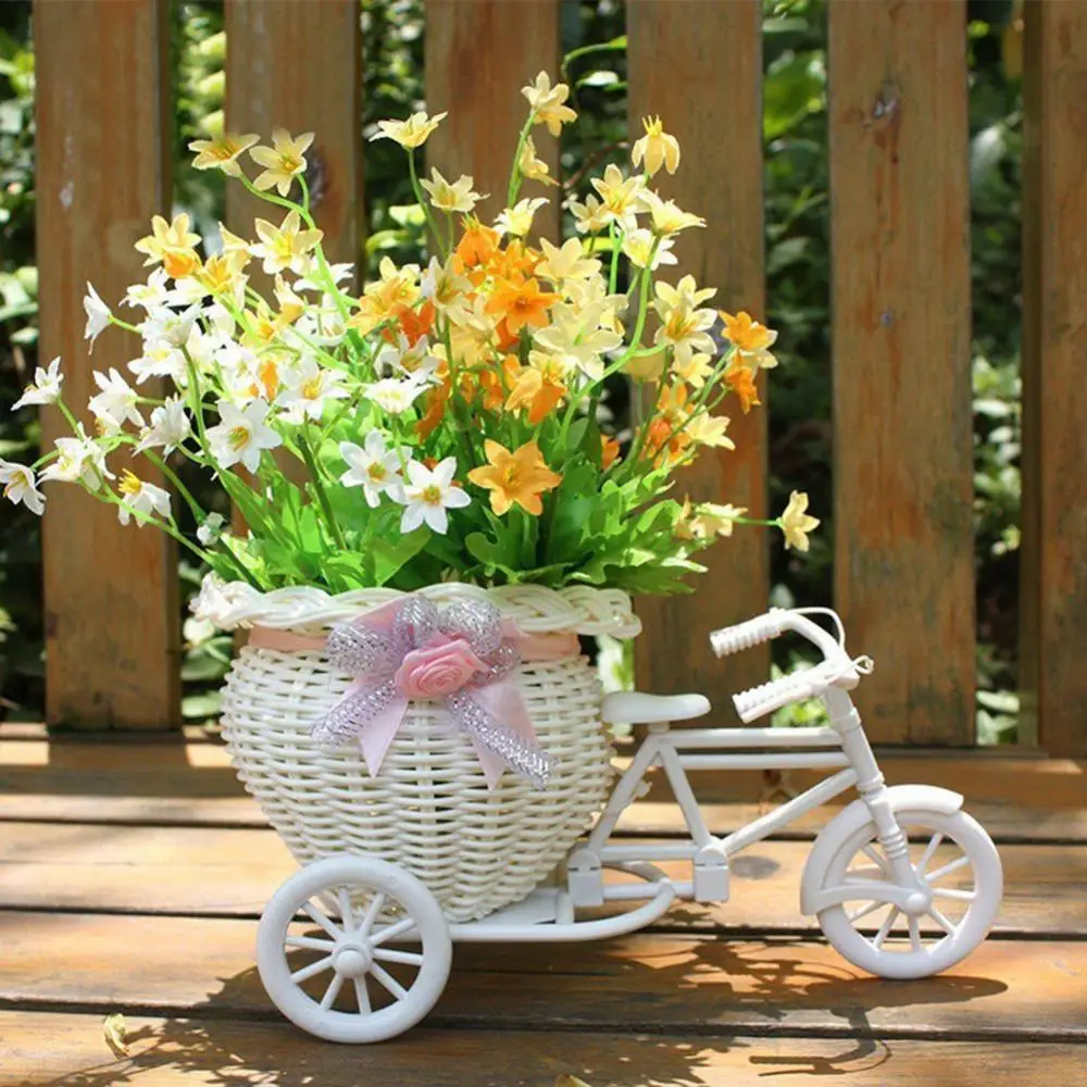 Rattan Flower Basket Pots for Plants Storage Container Bicycle Shape Storage Basket Vases Plant Holder Organizer Wedding Decor 
Rattan Flower Basket Pots for Plants Storage Container Bicycle Shape Storage Basket Vases Plant Holder Organizer Wedding Decor