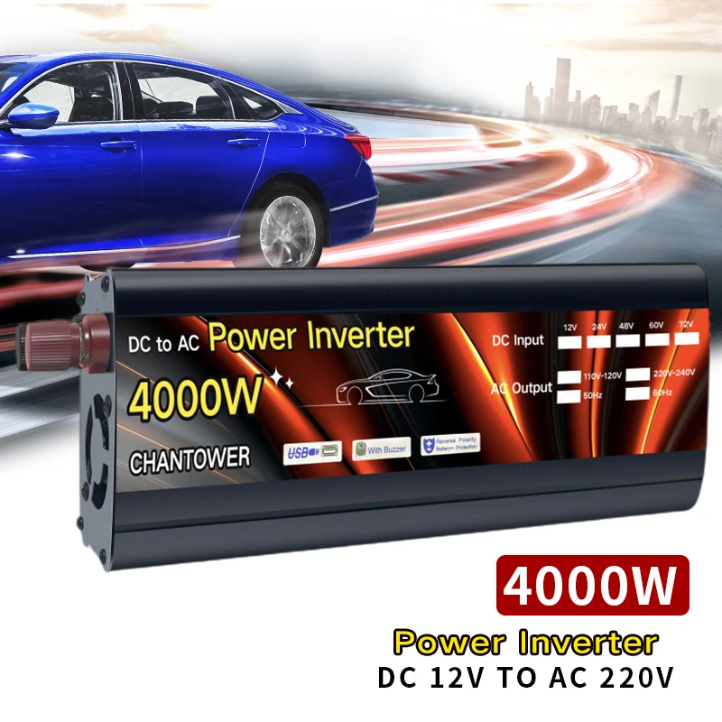 Modified Sine Wave Inverter 12v 220v Solar Inverter 1000W 2000W 3000W 4000W Voltage Transformer 12v Power Converter Car Inverter
Modified Sine Wave Inverter 12v 220v Solar Inverter 1000W 2000W 3000W 4000W Voltage Transformer 12v Power Converter Car Inverter
