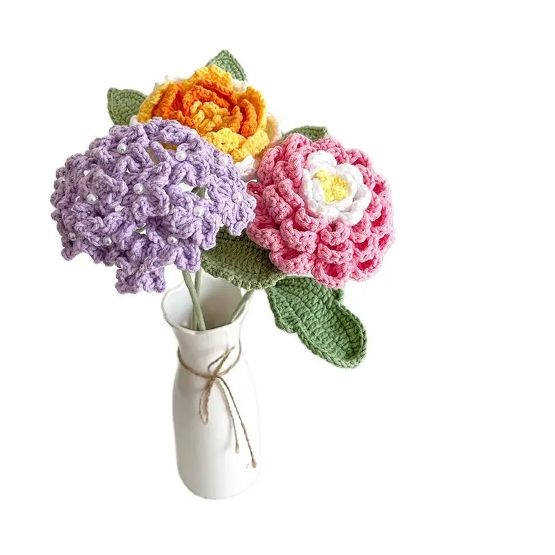 3 PCS Artificial Flowers Lotus Roses Pink Purple Home Knitting Flowers Plants Aritificial Decoration Handmade
3 PCS Artificial Flowers Lotus Roses Pink Purple Home Knitting Flowers Plants Aritificial Decoration Handmade