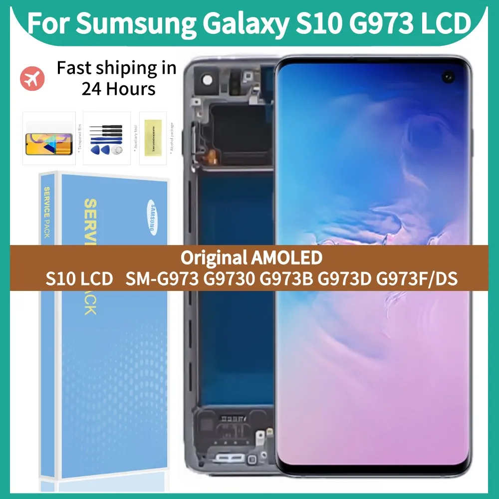 100% Оригинальный 6,1 'AMOLED ЖК-дисплей для Samsung Galaxy S10 дисплей с черной рамкой, зеркальный G973FD ЖК-дисплей с сенсорным экраном и дигитайзером в сбор...
100% Оригинальный 6,1 'AMOLED ЖК-дисплей для Samsung Galaxy S10 дисплей с черной рамкой, зеркальный G973FD ЖК-дисплей с сенсорным экраном и дигитайзером в сбор...