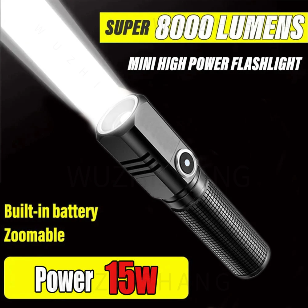 Super Bright MINI XHP50 LED Flashlight USB Torch Rechargeable Zoom Fishing Lantern Powerful 3 Lighting Mode Camping Lamp
Super Bright MINI XHP50 LED Flashlight USB Torch Rechargeable Zoom Fishing Lantern Powerful 3 Lighting Mode Camping Lamp