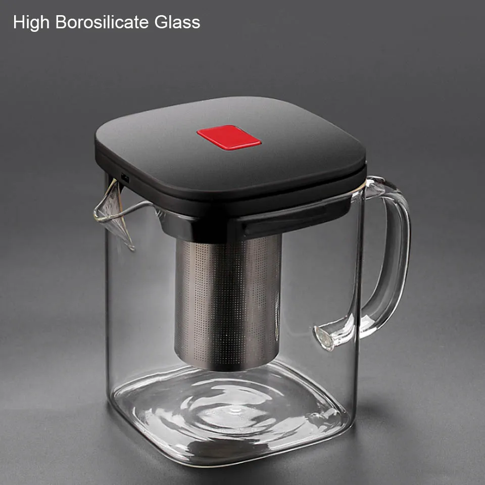 1pot Glass Tea Set Teacup Sets Heat Resistant Square Glass Teapot With Tea Infuser Puer Oolong Tea Pots Kettle Office Tea Cup
1pot Glass Tea Set Teacup Sets Heat Resistant Square Glass Teapot With Tea Infuser Puer Oolong Tea Pots Kettle Office Tea Cup